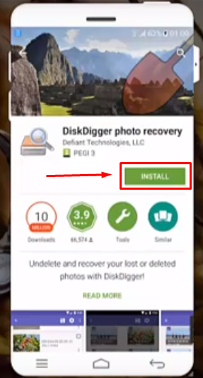 Install DiskDigger photo recovery