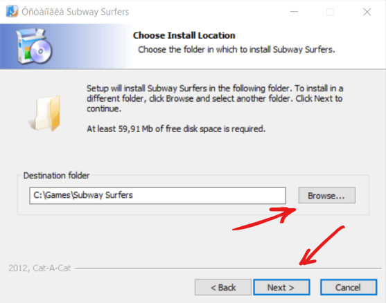 Choose installation Location