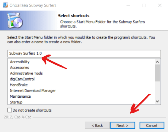 Select Shortcut