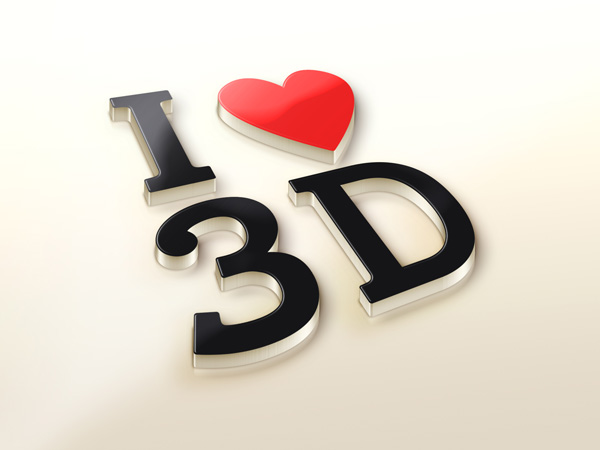 I love 3d Logo Mockups