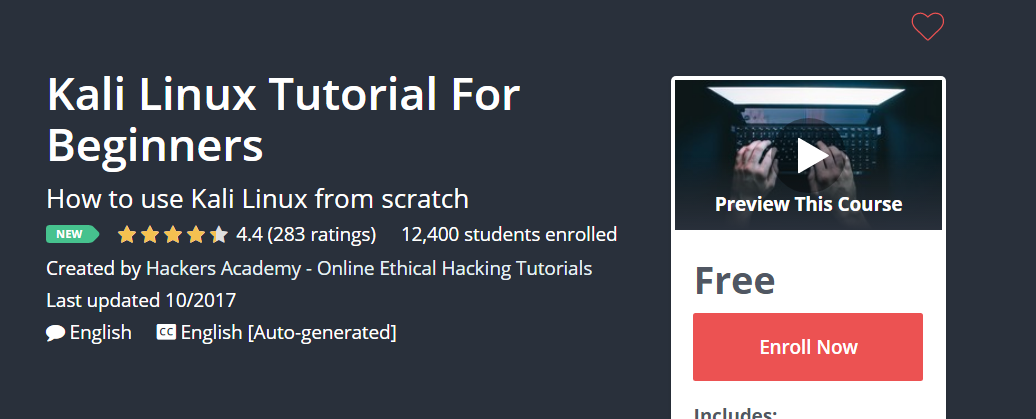 Ethical Hacking Course: Kali Linux Tutorial For Beginners
