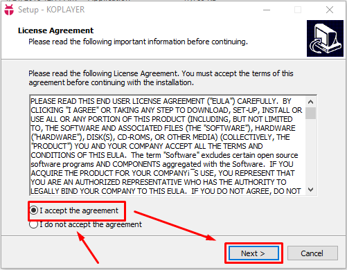 License agreement