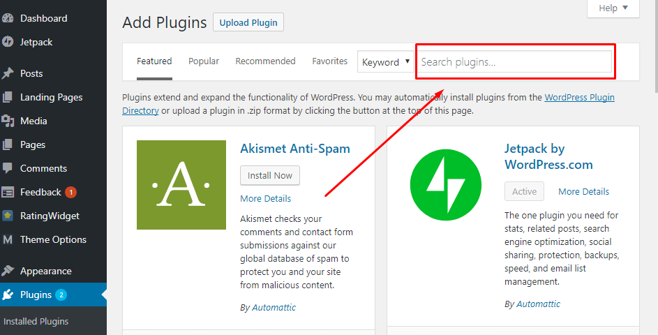 Search plugins