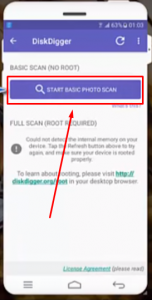 Start Basic photo Scan