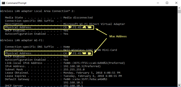 change mac address windows cmd