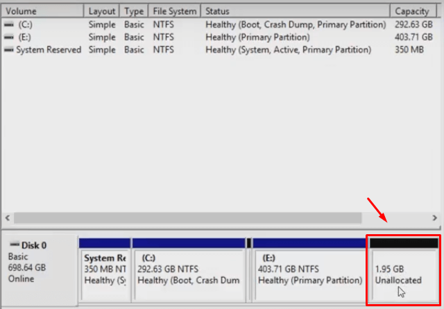 Unallocated Drive