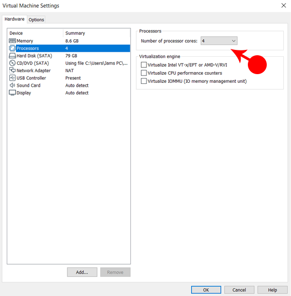 Processor Setting