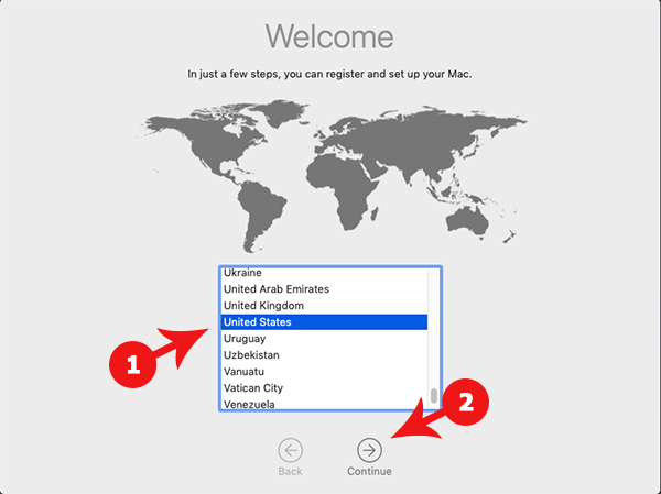 macOS 10.14 Mojave Welcome Screen