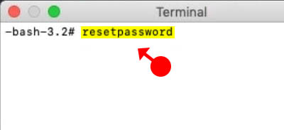 Reset Password on Mac with terminal